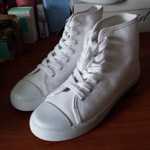 White Canvas Sneakers